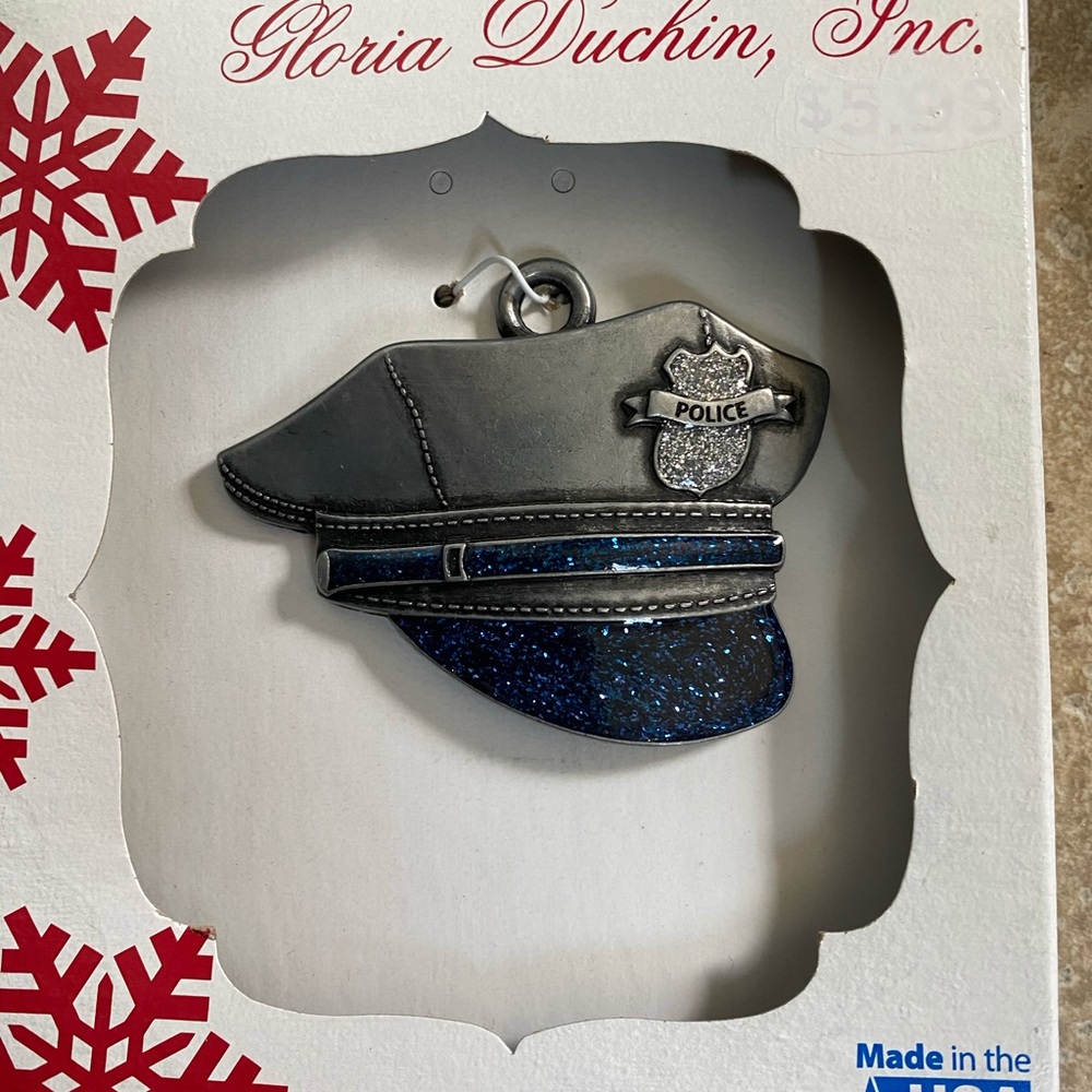 COPY - Police hat ornament